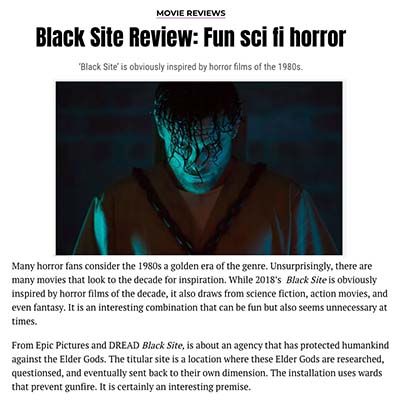 Black Site Review: Fun sci fi horror
